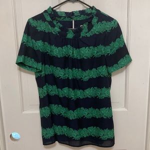 Beautiful J.Crew Short Sleeve Blouse with colar